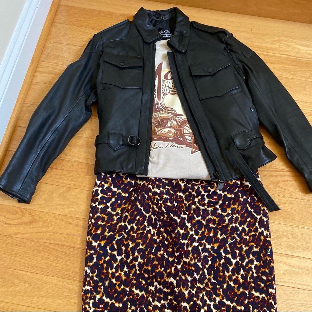Merona Vintage Animal Print Skirt - Red, White, Brown